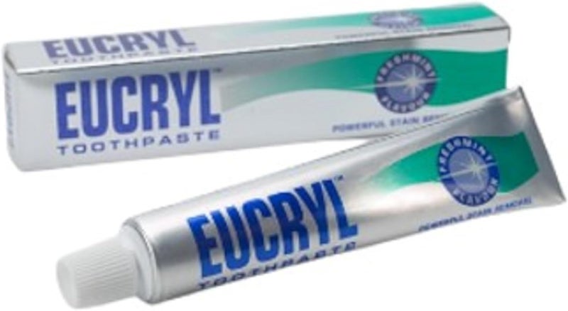 Eucryl Smokers Toothpaste Freshmint 50ml - Powerful Stain Removal, Pack of 2